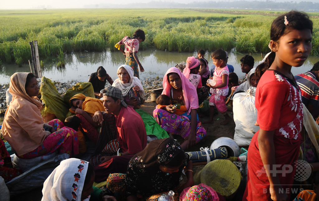 緩衝地帯のロヒンギャ難民、帰還拒む 「市民権と安全」が条件 緩衝地帯のロヒンギャ難民、帰還拒む 「市民権と安全」が条件