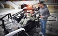 ロシアの首都モスクワで行われた空飛ぶタクシー「ホバー」試作機の試験飛行（2021年3月16日撮影）。(c)Alexander NEMENOV / AFP
