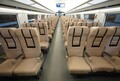 開発された国際高速列車用フリーゲージトレイン内部の様子（2020年12月4日撮影）。(c)Xinhua News