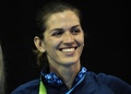 フェンシングのアルゼンチン女子代表、マリアベレン・ペレスマウリス（2015年7月20日撮影、資料写真）。(c)HECTOR RETAMAL / AFP