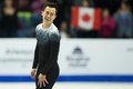 17-18フィギュアスケートグランプリ（GP）シリーズ第2戦、スケート・カナダ、男子シングル・ショートプログラム。笑顔を見せるパトリック・チャン（2017年10月27日撮影）。(c)AFP/Geoff Robins