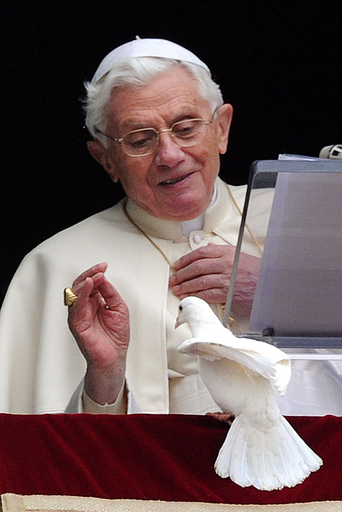 ハトは自由な空よりローマ法王がお好き？ バチカン