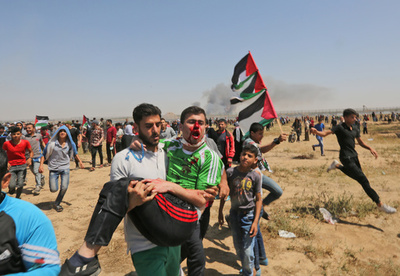 イスラエル建国に伴う「大災厄」の日、パレスチナ人が各地で抗議デモ