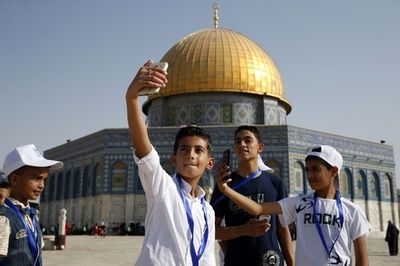 ガザの子どもたちがエルサレムを初訪問 国連の交流プログラムで