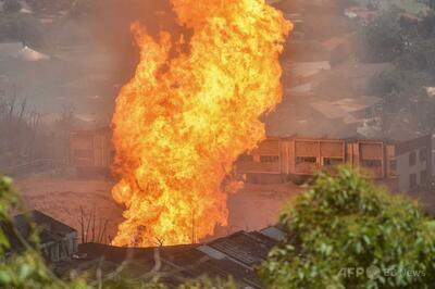 ガスパイプライン火災で100人負傷 マレーシア