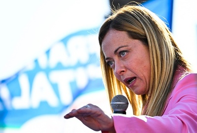 伊極右党首メローニ氏、ロシアのウクライナ4州併合を批判