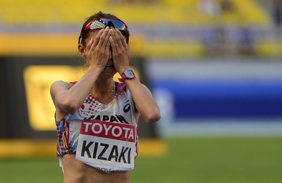 木崎、女子マラソン4位入賞 第14回世界陸上