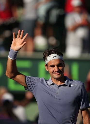 フェデラーが錦織との準々決勝へ、ソニー・オープン