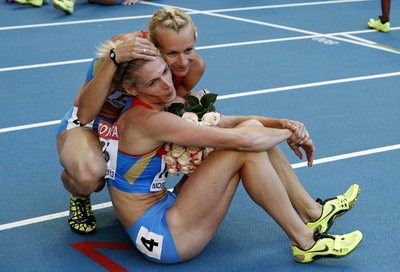 ロシアが女子4×400メートルリレー優勝、第14回世界陸上