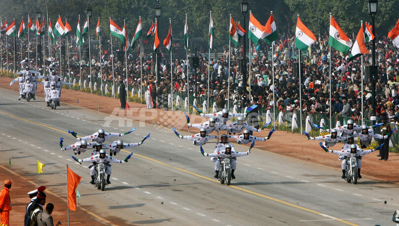 60回目のインド共和国記念日、厳戒の中で盛大な式典