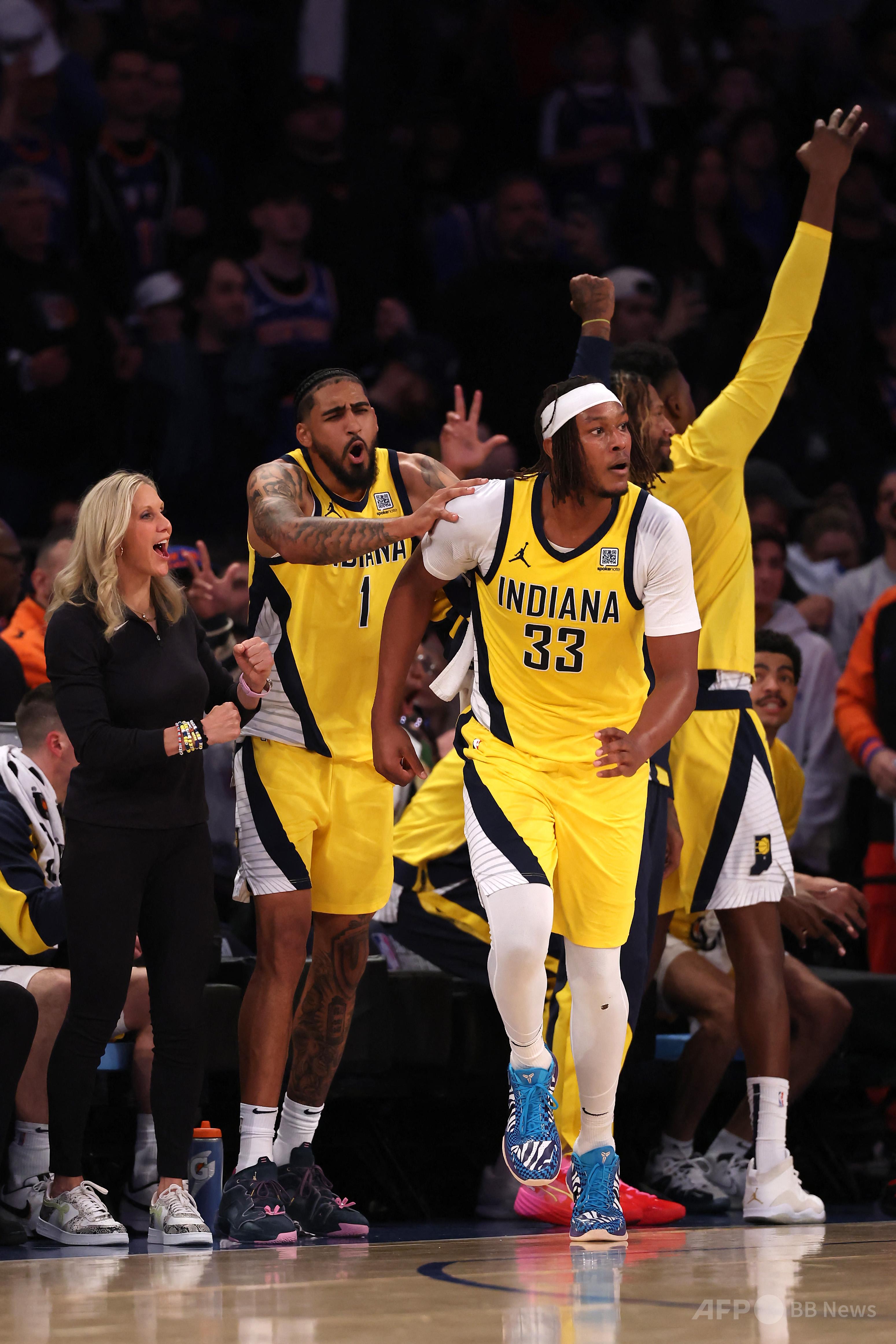 ペイサーズ2連勝でニックスをリード シアカムが39得点の活躍 写真4枚