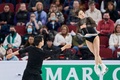 フィギュアスケート世界選手権、ペア・フリースケーティング（FS）。演技に臨む三浦璃来/木原龍一組（2024年3月21日撮影）。(c)Geoff Robins / AFP