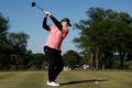 女子ゴルフ米国ツアーメジャー第2戦、全米女子オープン2日目。1番でショットを打つウィチャニー・ミーチャイ（2024年5月31日撮影）。(c)Sarah Stier/Getty Images/AFP