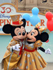 千葉県浦安市にある東京ディズニーランド（Tokyo Disneyland）が15日、開園30周年を迎えた。園内で開かれた記念セレモニーにはミッキーマウス（Mickey Mouse）やクマのプーさん（Winnie-the-Pooh）ら、おなじみの人気キャラクターたちが続々登場し、詰めかけた1万5000人のファンたちと喜びを分かち合った。

1983年に開園した東京ディズニーランドは現在、隣接する東京ディズニーシー（Tokyo DisneySea）とともに、「東京ディズニーリゾート（Tokyo Disney Resort）」として年間2500万人の来園者を集める国内有数の人気スポットとなっている。アジア各地からの観光客も多く、開園以来の総来園者数は日本の人口の4倍を超える5億6700万人に上る。

写真は記念セレモニーに登場したミッキーマウス（Mickey Mouse）とミニーマウス（Minnie Mouse、2013年4月15日撮影）。(c)AFP/Yoshikazu TSUNO