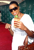 写真は会場に到着した女優のガブリエル・ユニオン（%%Gabrielle Union%%）。(c)AFP/Getty Images Jeff Gentner