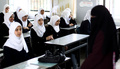 ガザ市内の学校の教室の様子（2013年4月2日撮影）。(c)AFP/MAHMUD HAMS