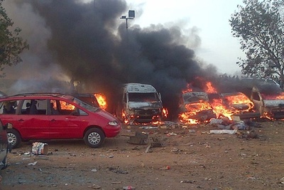 ナイジェリアで爆弾攻撃、16人死亡 先月と同じバスターミナル