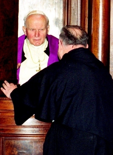 懺悔を聞こうとした偽聖職者が捕まる、サンピエトロ大聖堂