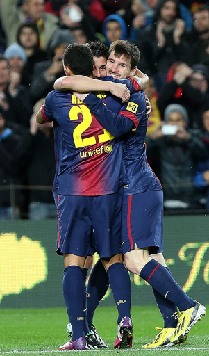 FCバルセロナ、メッシの4得点などでオサスナに大勝