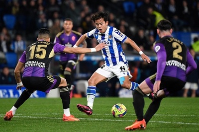 ソシエダがバジャドリードに惜敗、リーグ戦無敗7でストップ