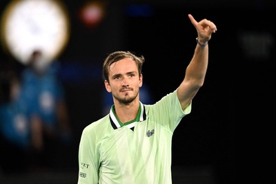 メドベが全豪OP決勝進出、ナダルのGS最多勝利達成阻止へ