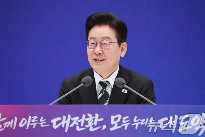 韓国のイ・ジェミョン（李在明）大統領(c)news1