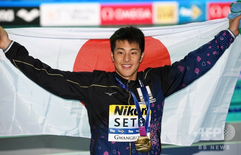 瀬戸大也、男子200m個人メドレーで金メダル 世界水泳