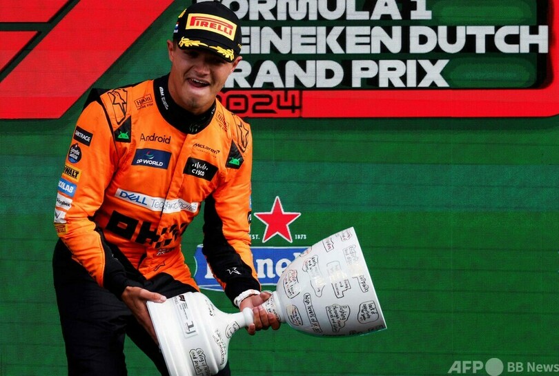 ノリスがオランダGP制す、地元フェルスタッペン寄せつけず快勝