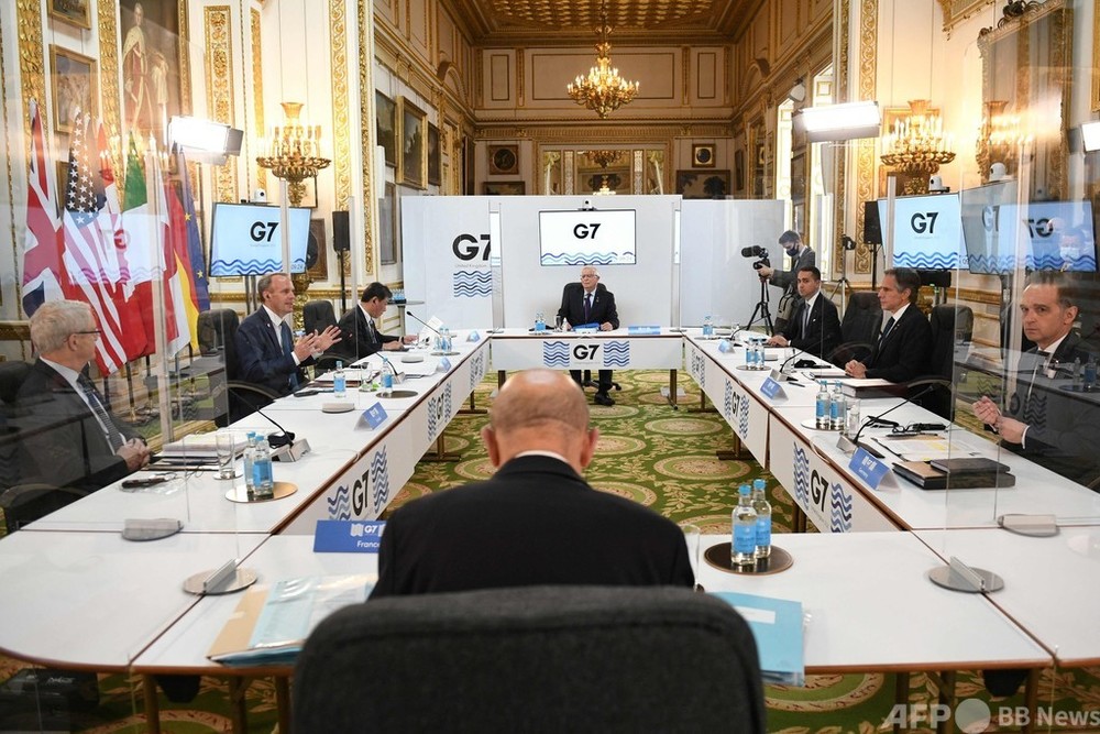 G7、対中国政策を協議 外相が2年ぶり対面会合