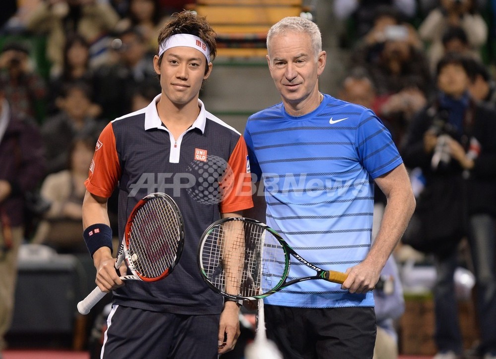 マッケンロー氏、錦織らとのチャリティーマッチに登場 写真9枚 国際