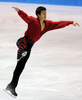 世界フィギュアスケート国別対抗戦2012（World Team Trophy Figure Skating Championship 2012）が20日、東京で2日目が行われ、男子シングル・フリースケーティング（FS）で高橋大輔（Daisuke Takahashi）が合計276.72を記録し、日本は総合首位をキープした。

合計260.46点で2位に入ったカナダのパトリック・チャン（Patrick Chan、2012年4月20日撮影）。(c)AFP/TOSHIFUMI KITAMURA