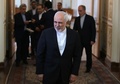 イラン・テヘランで、河野太郎外相との会談に臨むイランのモハンマドジャバド・ザリフ外相（2019年6月12日撮影）。(c)ATTA KENARE / AFP