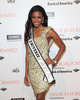 2011年の優勝者、アンゴラ代表のレイラ・ロペス（Leila Lopes）さん。米ニューヨークで開かれたイベントで（2011年11月17日撮影）。(c)AFP/Getty Images/Taylor Hill