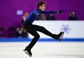 フィギュアスケート欧州選手権、男子シングル・フリースケーティング（FS）。演技に臨むイタリアのマッテオ・リッツォ（2024年1月12日撮影）。(c)Daniel MIHAILESCU / AFP