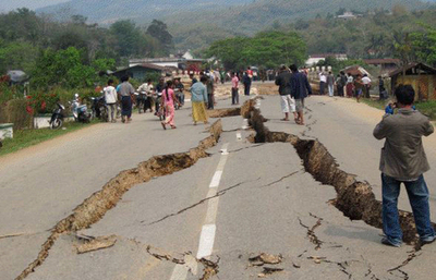 ミャンマー東部の地震、死者75人に