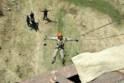 インド・グジャラート州の防災訓練