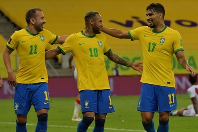 ネイマール得点のブラジルが無傷の8連勝  W杯南米予選