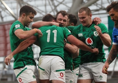 アイルランドが伊に大勝、シックスネーションズ制覇に王手