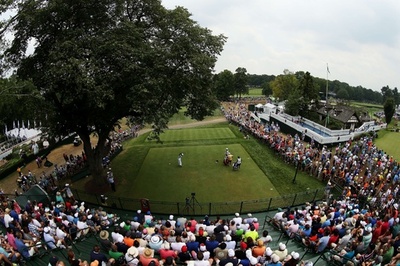 雨天順延で上位陣は3日目スタートできず、全米プロ選手権