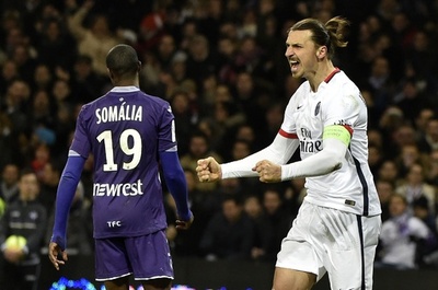 PSG、イブラの決勝点でトゥールーズに勝利