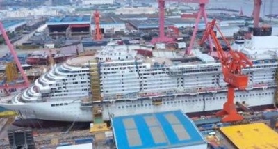好調が続く中国造船業、中国初の大型クルーズ船が引き渡し前の調整