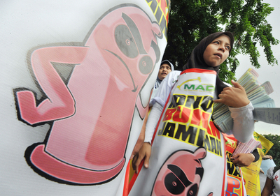 インドネシアの世界エイズデー、宗教観の違いも