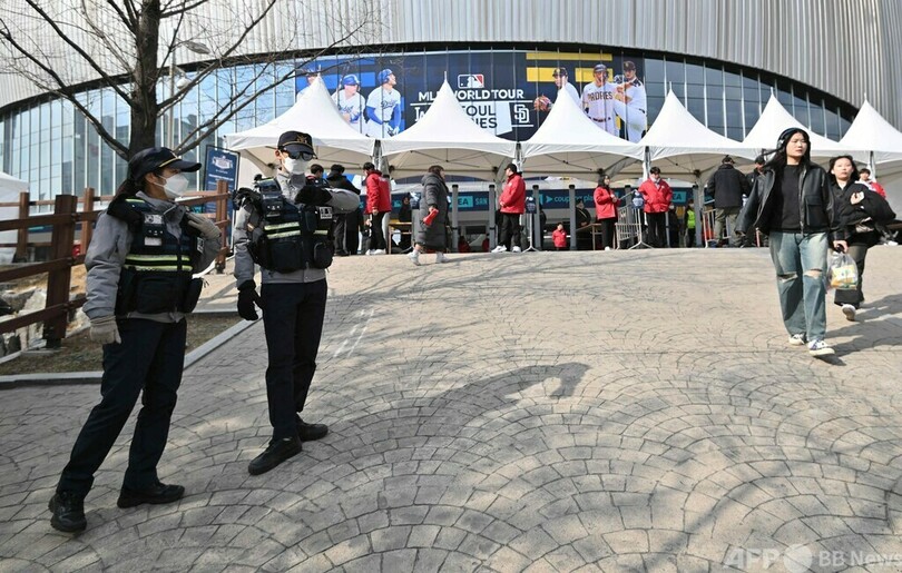 大谷ら狙った爆破予告、爆発物は見つからず 韓国