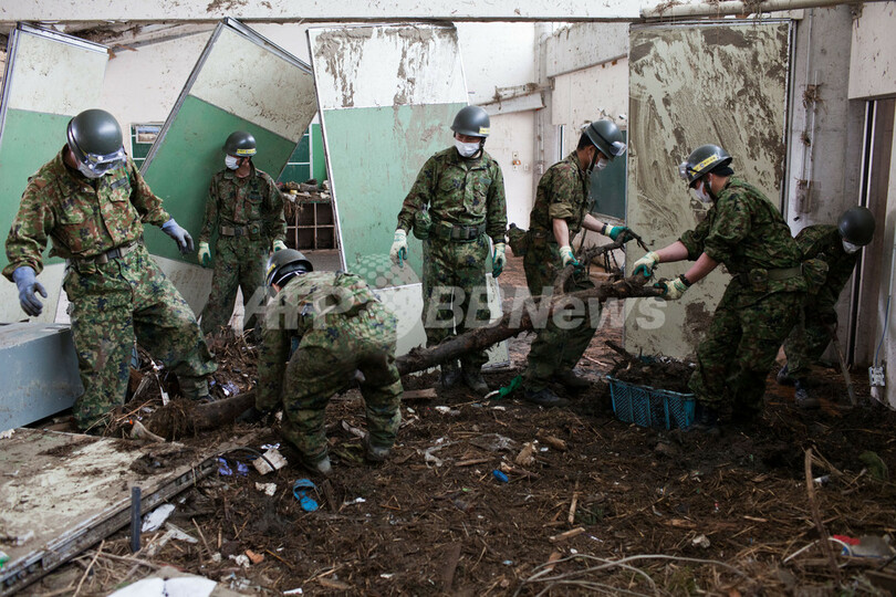 【写真特集】震災被災地で活動する自衛隊員ら