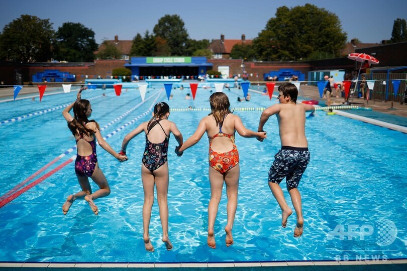 欧州西部、40度前後の猛烈な暑さ マスク着用厳しく