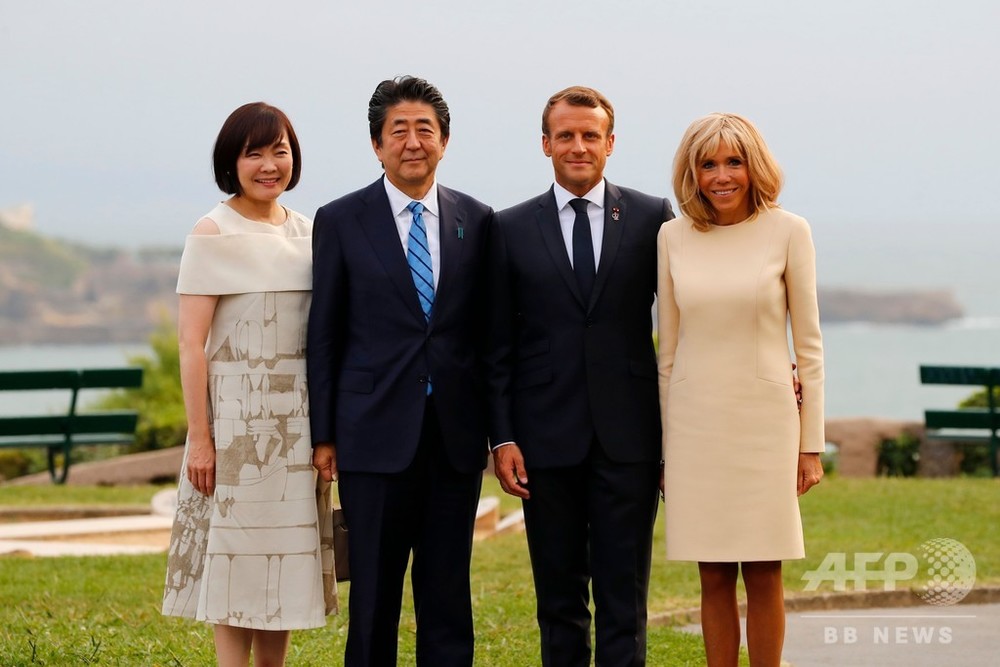 安倍首相、g7サミットに合わせマクロン仏大統領と会談 写真7枚 国際ニュース：afpbb News