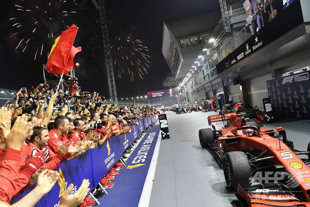 ベッテルが今季初優勝でフェラーリがワンツー、シンガポールGP 写真10