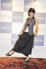 都内・デンマーク大使館で開催されたフットウェアブランド「ecco」のプレスカンファレンスに出席した歌手のマイア・バルー（Maia Barouh、2010年11月18日撮影）。(c)ecco