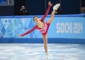 ソチ冬季五輪、フィギュアスケート女子シングル・フリースケーティング（FS）。演技に臨むアンネ・リネ・ヤシェム（Anne Line Gjersem、2014年2月20日撮影）。(c)AFP/DAMIEN MEYER