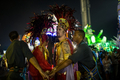 カーニバルシーズンが到来したブラジル。写真は、サンパウロ（Sao Paulo）で開催されたパレード1日目の様子（2012年2月17日撮影）。(c)AFP/YASUYOSHI CHIBA